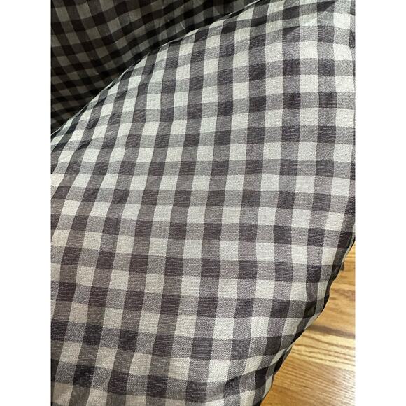 Vintage 1950s-1960s Black Tan Gingham Pencil Skirt Size 2 Rockabilly Pinup Girl - Picture 5 of 6